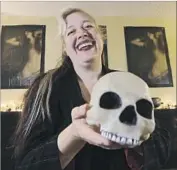  ?? Elaine Thompson Associated Press ?? LILITH STARR, founder of the Satanic Temple of Seattle, is working on bringing Satan clubs to grade schools. “We are a very serious religion,” she said.