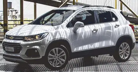  ??  ?? Small is beautiful: The Chevrolet Trax
