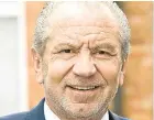  ?? Pictures: PA. ?? Lord Sugar.