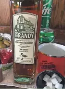 ??  ?? Brandy bottled by Central Standard Distilling is the star of this Old Fashioned kit, as shown in 2020 from Buckatabon Tavern & Supper Club in Wauwatosa.