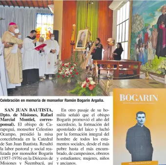  ??  ?? Celebració­n en memoria de monseñor Ramón Bogarín Argaña. Edición 12 de la revista.