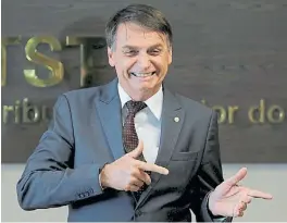  ?? REUTERS ?? Pose. El presidente electo Jair Bolsonaro, ayer en la Corte.