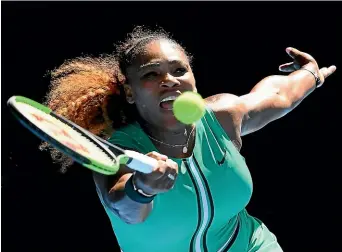  ?? GETTY IMAGES ?? Serena Williams on the volley against Dayana Yastremska yesterday.