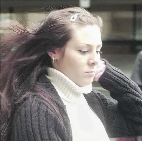  ?? IAN LINDSAY / VANCOUVER SUN ?? Kelly Ellard, pictured in 2002, was convicted in the 1997 beating death of Victoria teen Reena Virk. Postmedia News has confirmed with several sources that Ellard is eight months pregnant.