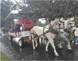  ?? ?? A horse and buggy at Banning Museum’s Victorian Christmas. File photo
