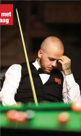  ?? FOTO JEFFREY GAENS ?? Kopzorgen voor Luca Brecel.