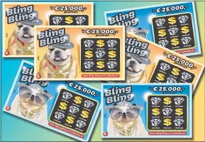  ?? [ Österr. Lotterien] ?? „Bling Bling“ist in allen Annahmeste­llen für 2 Euro pro Los erhältlich.