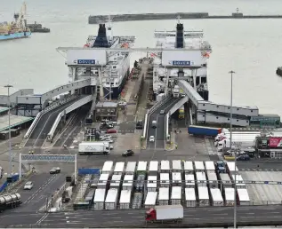  ??  ?? PORT OF DOVER: New border controls will be introduced in stages up until July 1, 2021.