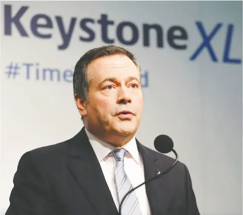  ?? Todd Korol / reuters files ?? Alberta Premier Jason Kenney says he still would have made Alberta’s $7.5-billion financial commitment to the project
last spring, even if he’d known U.S. President-elect Joe Biden would pledge a few weeks later to pull the plug on it.