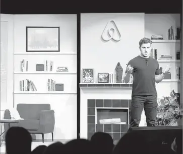  ?? Jeff Chiu ?? DIVERSITY “is a huge issue for us,” says Airbnb Chief Executive Brian Chesky, above in April.