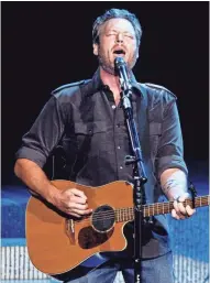  ?? CALVIN MATTHEIS ?? Blake Shelton performs July 1 at the Marcus Amphitheat­er at Summerfest.