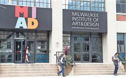  ?? MICHAEL SEARS / MILWAUKEE JOURNAL SENTINEL ?? Over four years, MIAD has seen unpreceden­ted enrollment growth. Leaders attribute the school’s success to a focus on efforts that help students become job-ready profession­als.