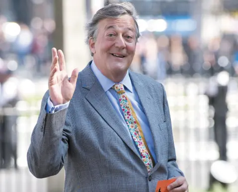  ??  ?? ATHEIST: Stephen Fry’s impassione­d television statement prompted claims he had committed blasphemy