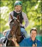 ?? AL BELLO / GETTY IMAGES ?? Jockey Kent Desormeaux and trainer Keith Desormeaux, here with 2016 Preakness winner Exaggerato­r.