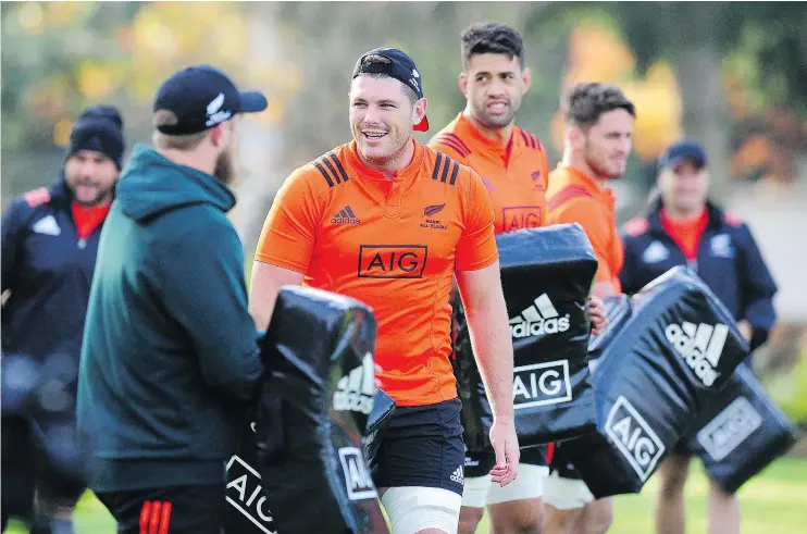  ?? — NICK PROCAYLO ?? The Maori All Blacks take to the field for training after arriving in Canada for Friday’s exhibition contest against Canada’s national squad.