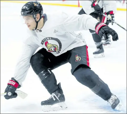  ?? JEAN LEVAC/POSTMEDIA NETWORK ?? Mark Borowiecki and the Senators are pleased that the hard-rock defenceman is set to return to the lineup in the coming days.