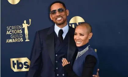  ?? ?? Will Smith and Jada Pinkett Smith at the 28th Annual Screen Actors Guild (Sag) Awards in 2022. Photograph: Patrick T Fallon/AFP/Getty Images