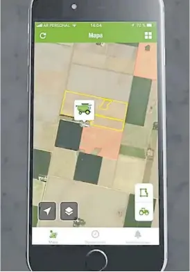  ??  ?? Al celu. Se pueden ver en mapas de siembra en tiempo real.