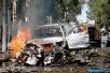  ??  ?? Suceso. Un coche bomba estalló ante un restaurant­e en Mogadiscio, Somalia.