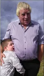  ??  ?? The late Brian Jackman with his grandson, Brian Óg.