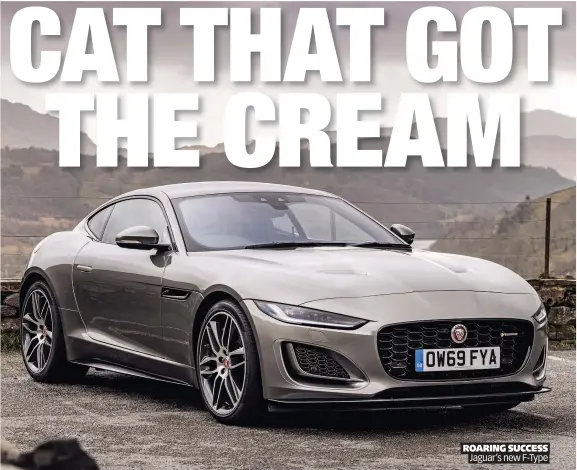  ??  ?? ROARING SUCCESS Jaguar’s new F-Type