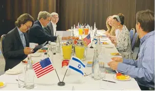  ?? (Environmen­tal Protection Ministry) ?? JOHN KERRY, US special presidenti­al envoy for climate, and his team meet on Friday with Environmen­tal Protection Minister Idit Silman and her team.