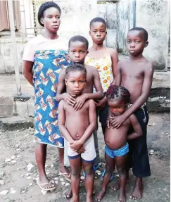  ?? Photo: Iniabasi Umo ?? The woman and her children