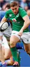  ??  ?? Treble: Ireland full-back Jordan Larmour