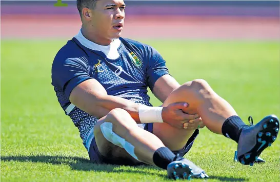  ?? Picture: Gallo Images ?? The Springboks are hoping that their star wing Cheslin Kolbe will recover from his ankle injury before next weekend’s World Cup quarterfin­als.