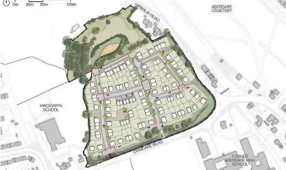  ??  ?? New details have been released by Coleg y Cymoedd about its 110-home plan for the closing Cwmdare campus