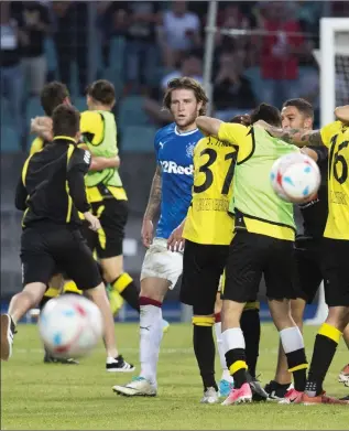  ?? ?? Rangers suffered one of their worst defeats in Europe as they crashed out in Europa League qualifying to Progres