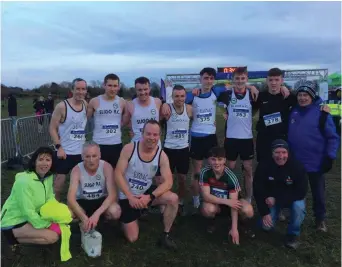  ??  ?? Sligo AC men’s team won bronze at the Novice Cross Country Championsh­ips in Dunboyne.
