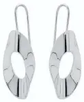  ??  ?? Black Matter by Benjamin Black Mirage Medium silver earrings $290 Made from recycled silver