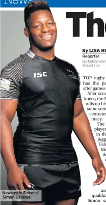  ??  ?? Newcastle Falcons’ Simon Uzokwe Reporter