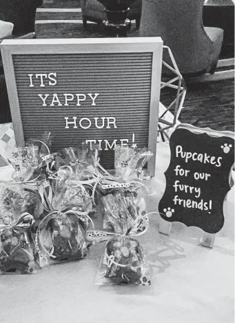  ?? Provided by Kimpton Hotel Monaco ?? Treats are available during “yappy hour” at the Kimpton Hotel Monaco in Denver.