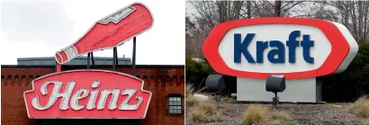  ??  ?? A combinatio­n of Kraft Heinz would rival Nestle as the world’s biggest packaged food maker by sales. —