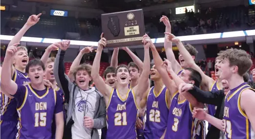  ?? KIRSTEN STICKNEY/SUN-TIMES ?? As predicted, no team gained more respect during the season than Class 4A fourth-place finisher Downers Grove North.