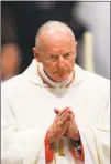  ?? Thomas Coex / AFP/Getty Images file photo ?? Cardinal Theodore McCarrick is the first cardinal ever to be defrocked for sex abuse.