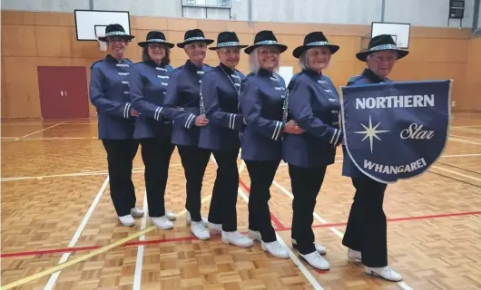  ?? ?? The Northern Star Leisure Marching Team.