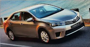  ??  ?? Toyota has sold more than 37 million Corollas since 1966. The current 11th generation version is still the top of the pops.