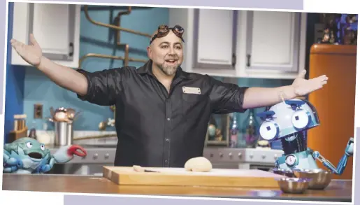  ?? PHOTOS COURTESY OF DISCOVERY+ ?? Celebrity chef Duff Goldman stars in a new Discovery+ show for families, “Duff’s
Time.” Goldman explains the science Happy Fun Bake behind recipes designed to be fun for kids to make at home.