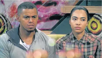  ??  ?? A LOVE AFFAIR: Cedric Fourie (Lehasa) and Amanda du-Pont (Lelo) star in SABC1’s ‘Skeem Saam’, at 6.30pm.