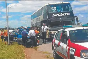  ?? FOTOS: MINISTERIO DE SEGURIDAD DE BUENOS AIRES ?? omó un micro con destino a Córdoba. Lo detuvieron a la altura de Río Segundo.