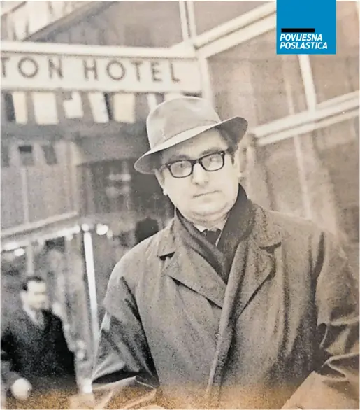  ?? ?? Franjo Tuđman u Pragu 1963. Tuđman je često išao u tadašnju Čehoslovač­ku na razne simpozije kod direktor Instituta za historiju radničkog pokreta Hrvatske