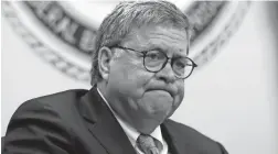  ?? JOHN BAZEMORE/AP FILE ?? To support reinstatin­g federal executions, Attorney General William Barr said Thursday that “we owe it to the victims and their families.”