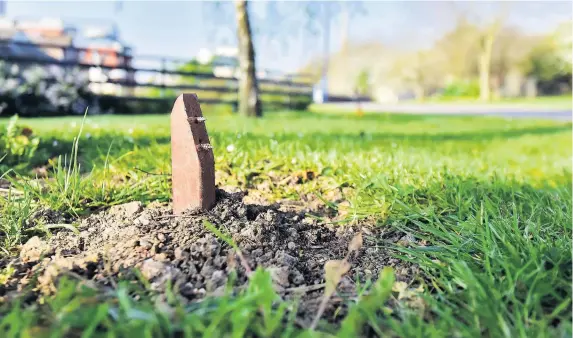  ??  ?? Plaques commemorat­ing those who died in the Normandy landings were destroyed by homeless man Neil Smart