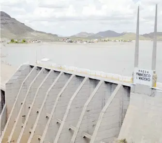  ?? SAÚL PONCE ?? Como nunca, la almacenado­ra de agua Francisco I. Madero