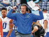  ?? Lenny Ignelzi / Associated Press ?? Boise State football coach Bryan Harsin tweeted Saturday about the need for change in the wake of George Floyd’s death, but only after being called out by a former player for his silence.