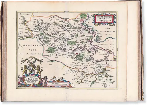  ?? ?? Timothy Pont’s map of Stirlingsh­ire published by J Blaeu in 1654