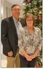  ??  ?? David and Rita Martin pose for a photo at the induction ceremony into the Arkansas Century Farm Program.